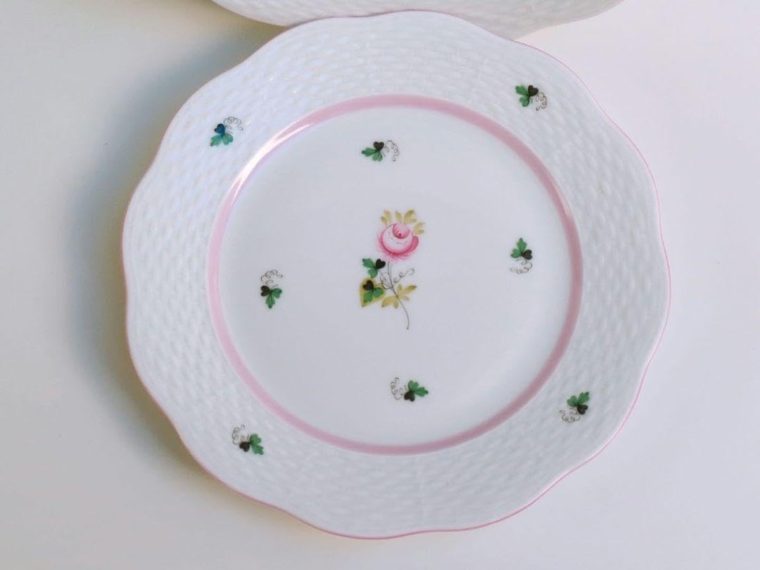 ヘレンド ウィーンの薔薇 ピンク デザートプレート 2枚 皿